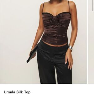 Reformation Ursula Chocolate Camisole